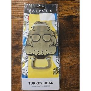 New Friends Turkey Head Metal Bottle Opener thankgiving